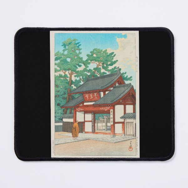 Item preview, Narumi Zuisenji (Zuisen Temple, Narumi) by Hasui Kawase | Japanese Temple Poster | Japandi Spiritual Art designed and sold by artofuniverse.