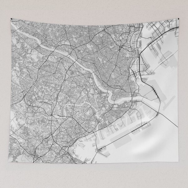 Item preview, Kawasaki City Map of Kanagawa, Japan - Light designed and sold by deMAP.