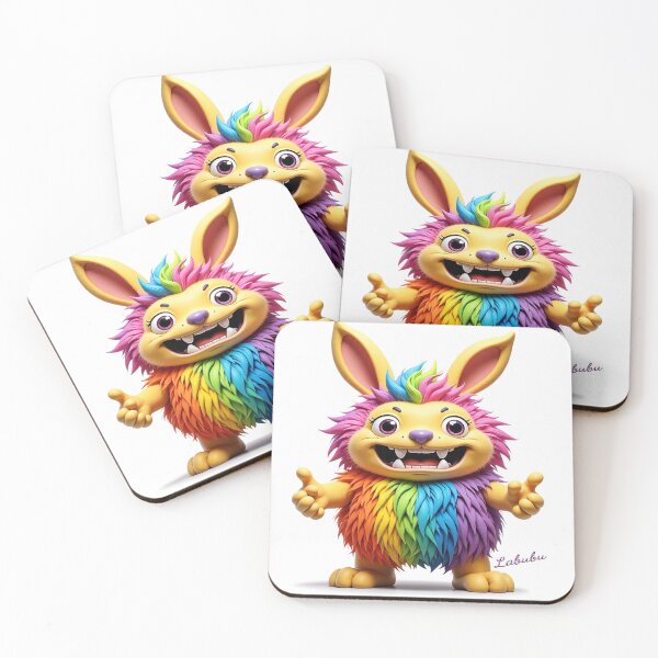 Item preview,  Happy, Hair, Gay, LBGQ+, Colourful, Original Labubu designed and sold by Huskyyy Designs.