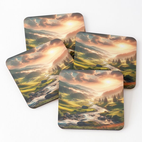 Item preview, Mystical mountain landscape with river – Nature’s Serenity in a stunning harmony of water and mountains designed and sold by FotoworldEdel.