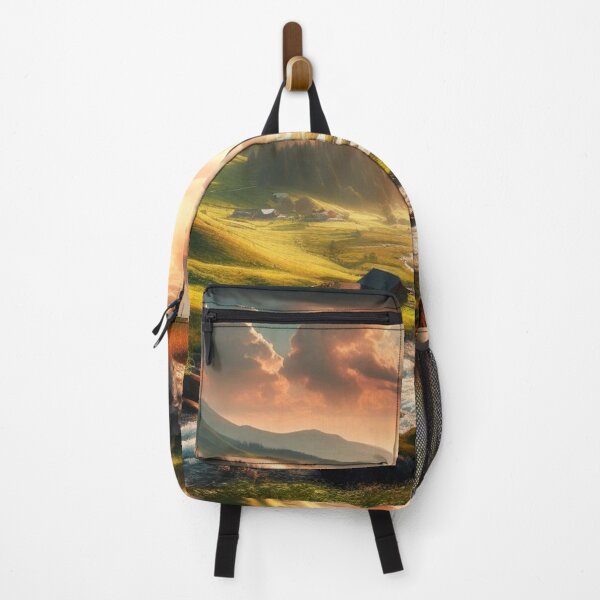 Item preview, Mystical mountain landscape with river – Nature’s Serenity in a stunning harmony of water and mountains designed and sold by FotoworldEdel.