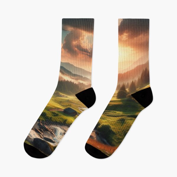 Item preview, Mystical mountain landscape with river – Nature’s Serenity in a stunning harmony of water and mountains designed and sold by FotoworldEdel.