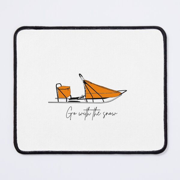 Item preview, Go With The Snow (orange) designed and sold by Riot Dogs.