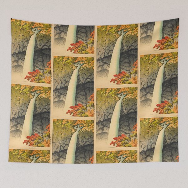 Item preview, Nikko Kegon Taki (Kegon Waterfall, Nikko) by Hasui Kawase | Japanese Waterfall Poster | Japandi Nature Wall Art designed and sold by artofuniverse.