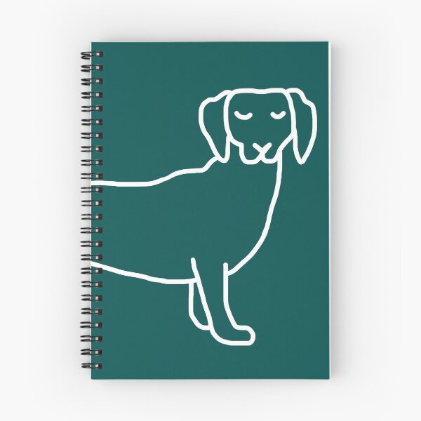 Item preview, Dreaming Dachshund – White on Petrol Green designed and sold by Vision Illustrated.