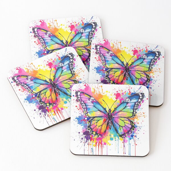 Item preview, Rainbow Butterfly Splatter Art designed and sold by Red_5.