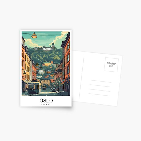 Item preview, Affiche d'Oslo designed and sold by Lucy Goosy Art.