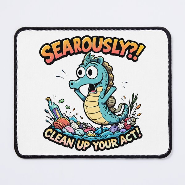 Item preview, Seariously?! Clean Up Your Act - World Ocean Day Design designed and sold by IndulgentBob.