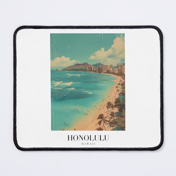 Item preview, Honolulu Poster designed and sold by Lucy Goosy Art.