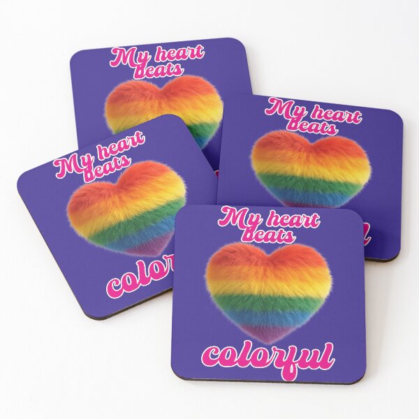 Item preview, Rainbow heart, happy pride month designed and sold by Mauswohn.