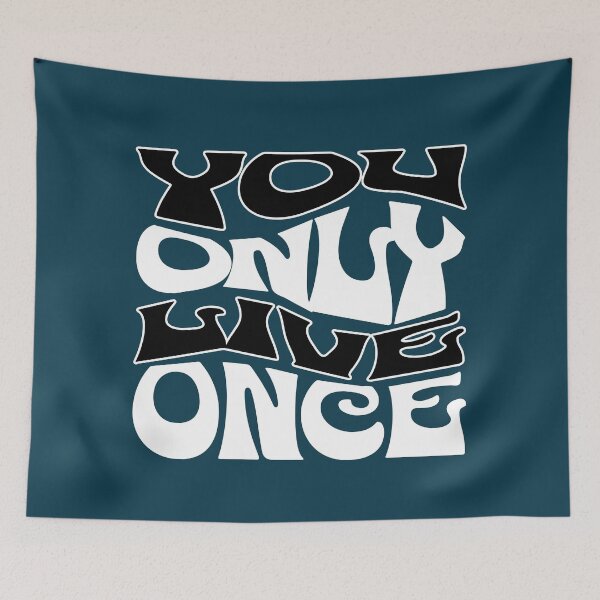 Item preview, You Only Live Once Positive Saying designed and sold by NosandEdgy.