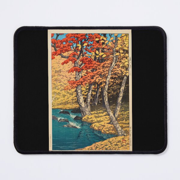 Item preview, Oirase no Aki (Autumn at Oirase) by Hasui Kawase | Japanese Autumn Poster | Japandi Nature Art designed and sold by artofuniverse.