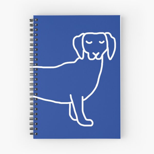 Item preview, Dreaming Dachshund – White on Blue designed and sold by Vision Illustrated.