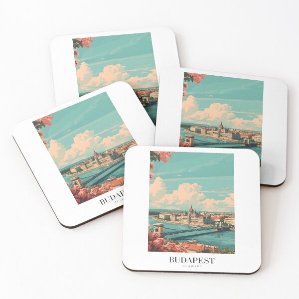 Item preview, Budapest Poster designed and sold by Lucy Goosy Art.