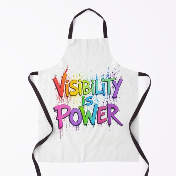 Item preview, Visibility is Power – Graffiti Rainbow Pride Quote designed and sold by Red_5.