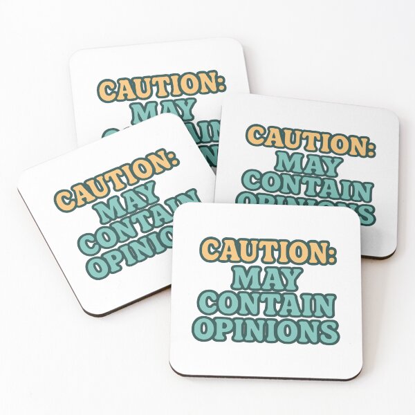 Item preview, Caution: May Contain Opinions – Bold Retro Quote Design designed and sold by Okayish Things.