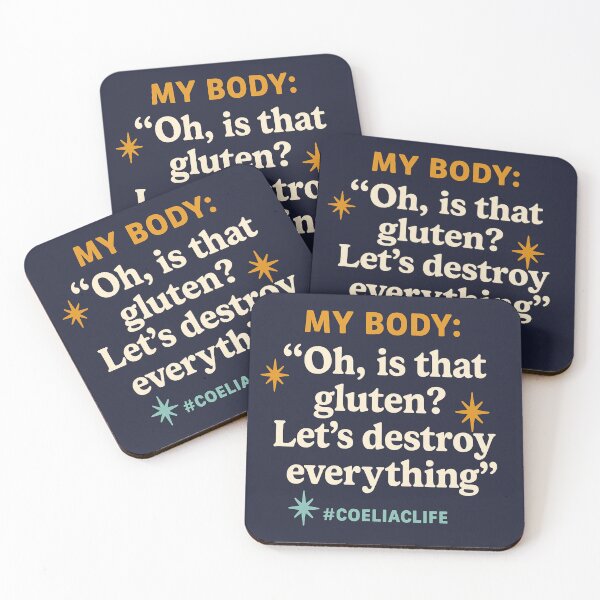 Item preview, My Body vs. Gluten #CoeliacLIfe Gluten Free designed and sold by Okayish Things.