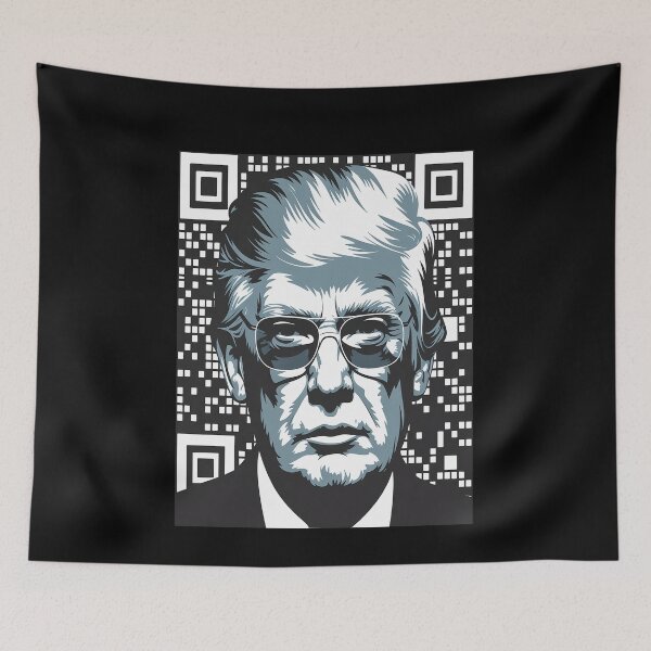 Item preview, Trump 2024 Tee Shirt Funny Political Shirts PDW QR MEGA MAGA designed and sold by Nekusa.