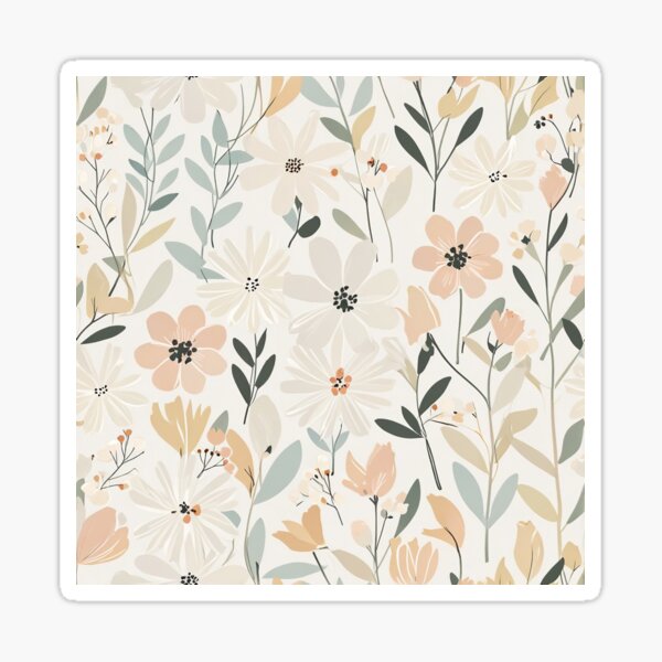 Item preview, Scandi Flowers designed and sold by CoolPixels.