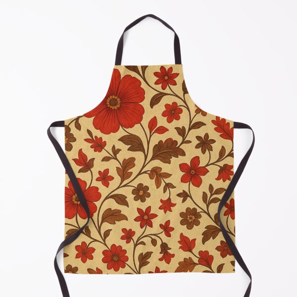 Item preview, Floral pattern on a beige background designed and sold by Sigtrix.