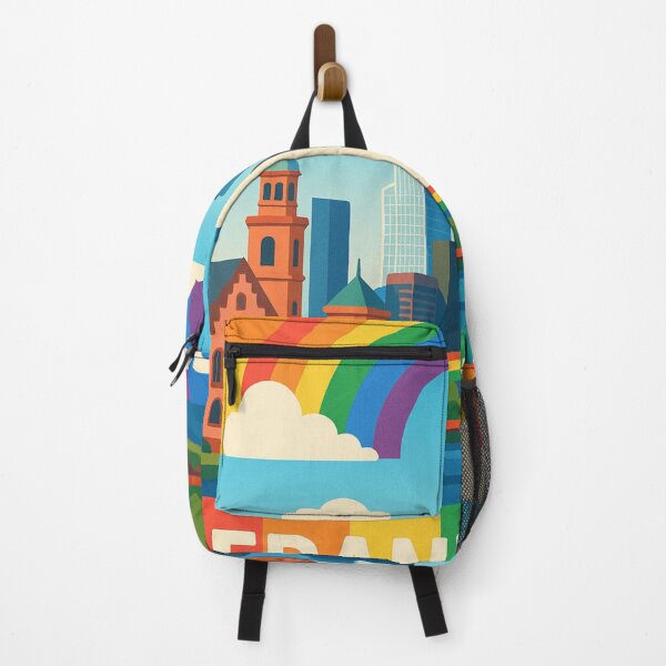 Item preview, Frankfurt Cityscape with Gay Pride and Modern Skyline designed and sold by Aryabek.