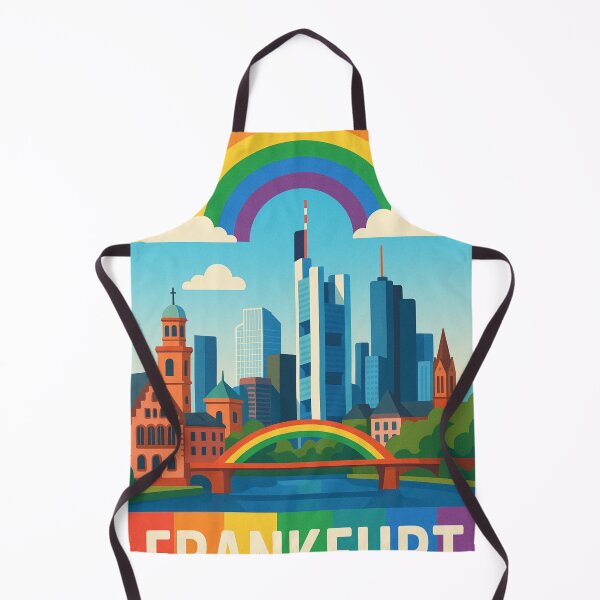 Item preview, Frankfurt Cityscape with Gay Pride and Modern Skyline designed and sold by Aryabek.