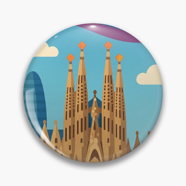Item preview, Barcelona Skyline with Rainbow Pride and Sagrada Família designed and sold by Aryabek.
