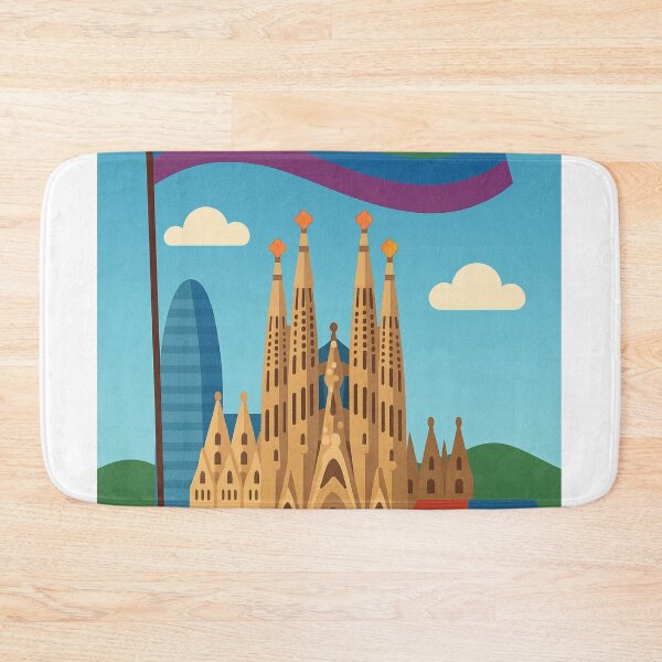 Item preview, Barcelona Skyline with Rainbow Pride and Sagrada Família designed and sold by Aryabek.