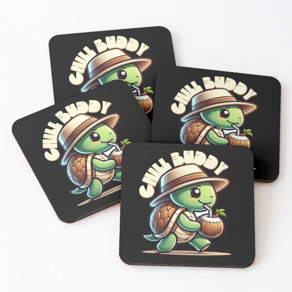 Item preview, Chill Buddy turtle design designed and sold by Broken Minimalister.