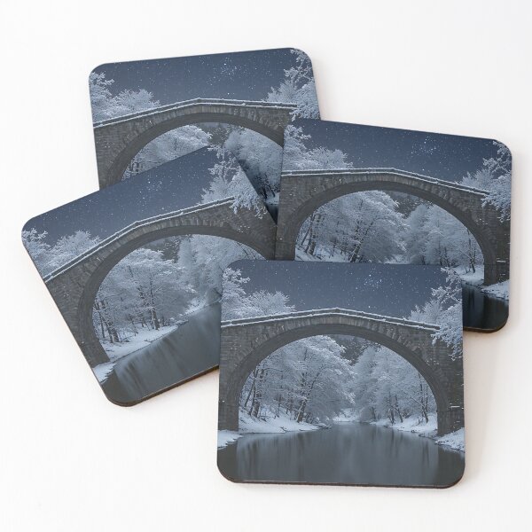 Item preview, Snow-Covered Bridge in Moonlight designed and sold by EpicEarthscapes.