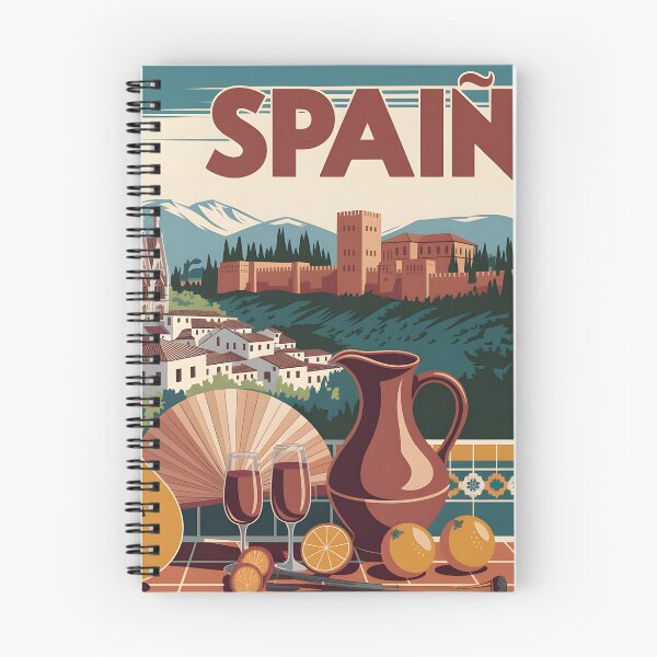 Item preview, Spain: Vintage Travel Poster of Iconic Landmarks and Vibrant Culture designed and sold by LSVart.