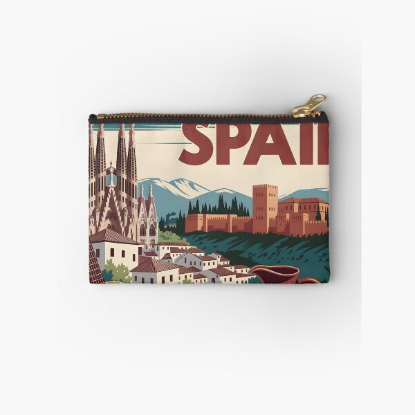 Item preview, Spain: Vintage Travel Poster of Iconic Landmarks and Vibrant Culture designed and sold by LSVart.