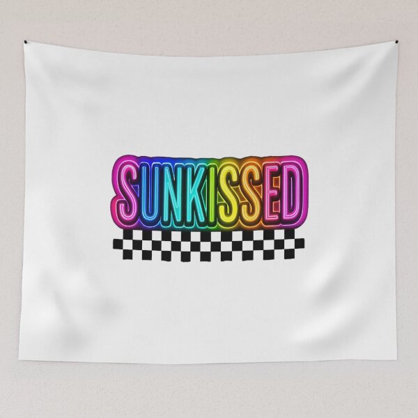 Item preview, Neon sunkissed｜Tanned｜Varsity summer｜Neon summer｜Checkered summer｜Lake｜Sunkissed shirt｜Summer vacation png｜Summertime designed and sold by PixelBlooming.