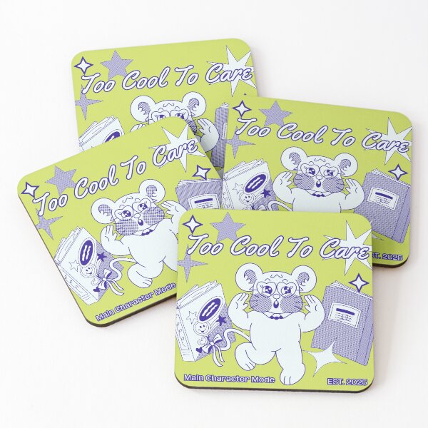 Item preview, Too Cool To Care- Cute Graphic  designed and sold by lunacustomsph.