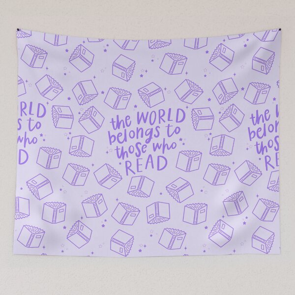 Item preview, The world belongs to those who read purple designed and sold by Aakanksha97.