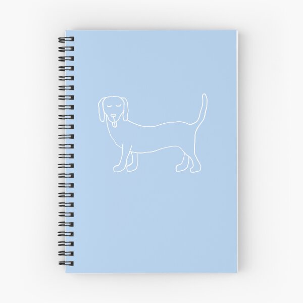 Item preview, Chilly Dachshund - White on Light Blue designed and sold by Vision Illustrated.