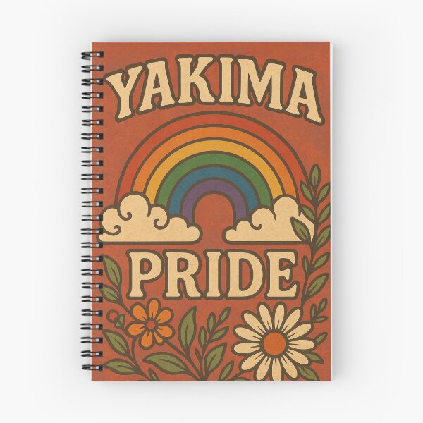 Item preview, Yakima Pride Gay Rainbow with Flowers and Folk Art Vibe designed and sold by Aryabek.