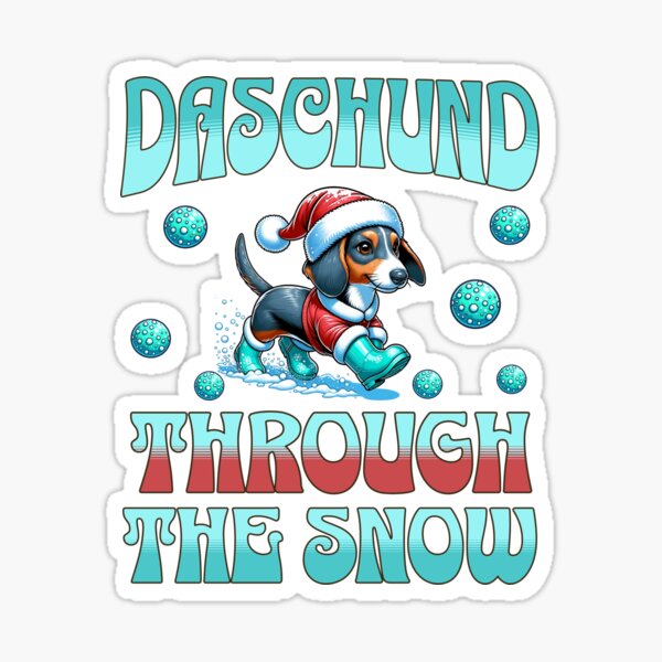 Item preview, Daschund Christmas designed and sold by BritishDelights.