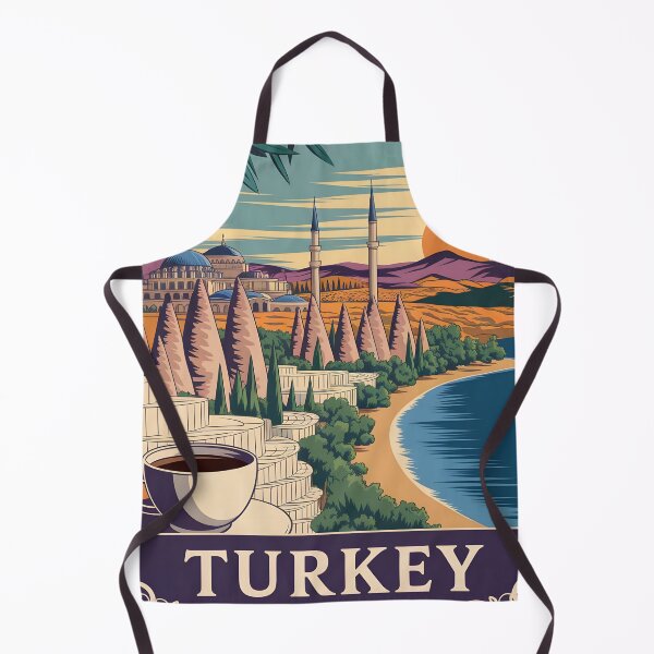 Item preview, Turkey: Vintage Mediterranean Travel Poster designed and sold by LSVart.