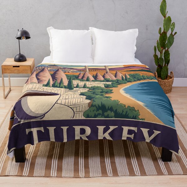 Item preview, Turkey: Vintage Mediterranean Travel Poster designed and sold by LSVart.