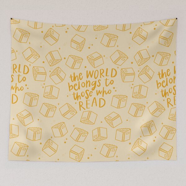 Item preview, The world belongs to those who read yellow designed and sold by Aakanksha97.