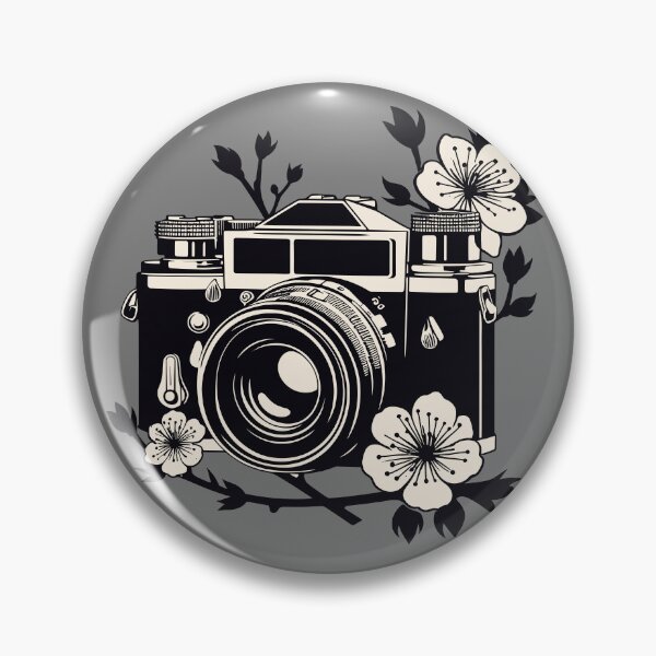 Item preview, Vintage Camera With Cherry Blossoms designed and sold by BRU Design.
