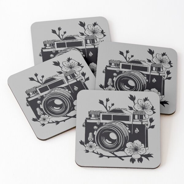 Item preview, Cherry Blossom Camera Silhouette designed and sold by BRU Design.