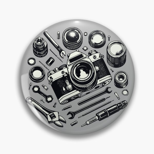 Item preview, Camera Repair Tools Illustration Art designed and sold by BRU Design.