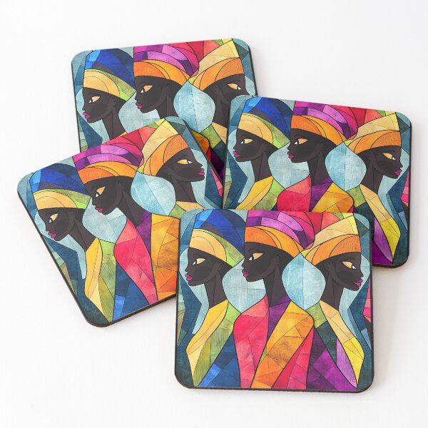 Item preview, Vibrant Portraits of Graceful Black Women in Colors designed and sold by Artessie.