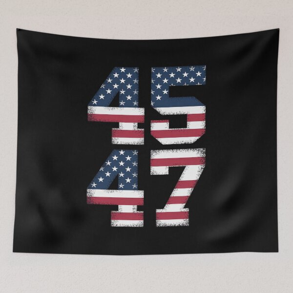 Item preview, Trump 2024 Vintage 45 47 Stand With American Flag designed and sold by Nekusa.