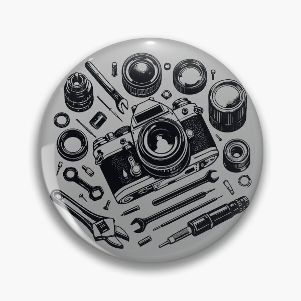 Item preview, Camera Parts And Tools Silhouette designed and sold by BRU Design.