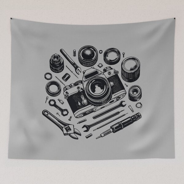 Item preview, Camera Parts And Tools Silhouette designed and sold by BRU Design.