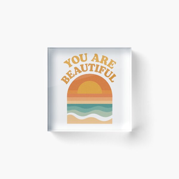 Item preview, You Are Beautiful - Retro Sunset Beach Aesthetic designed and sold by AndrewMike.