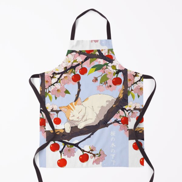 Item preview, Cat in cherry tree designed and sold by ChromaStyle.